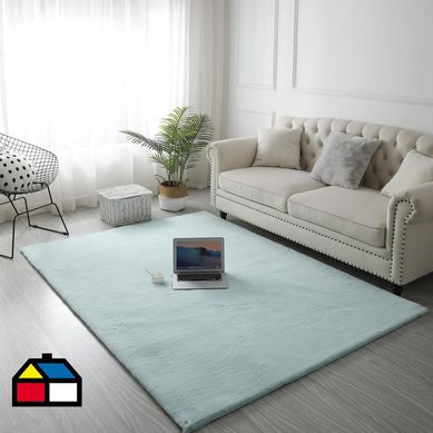 Alfombra lop 133x190 cm gris azul