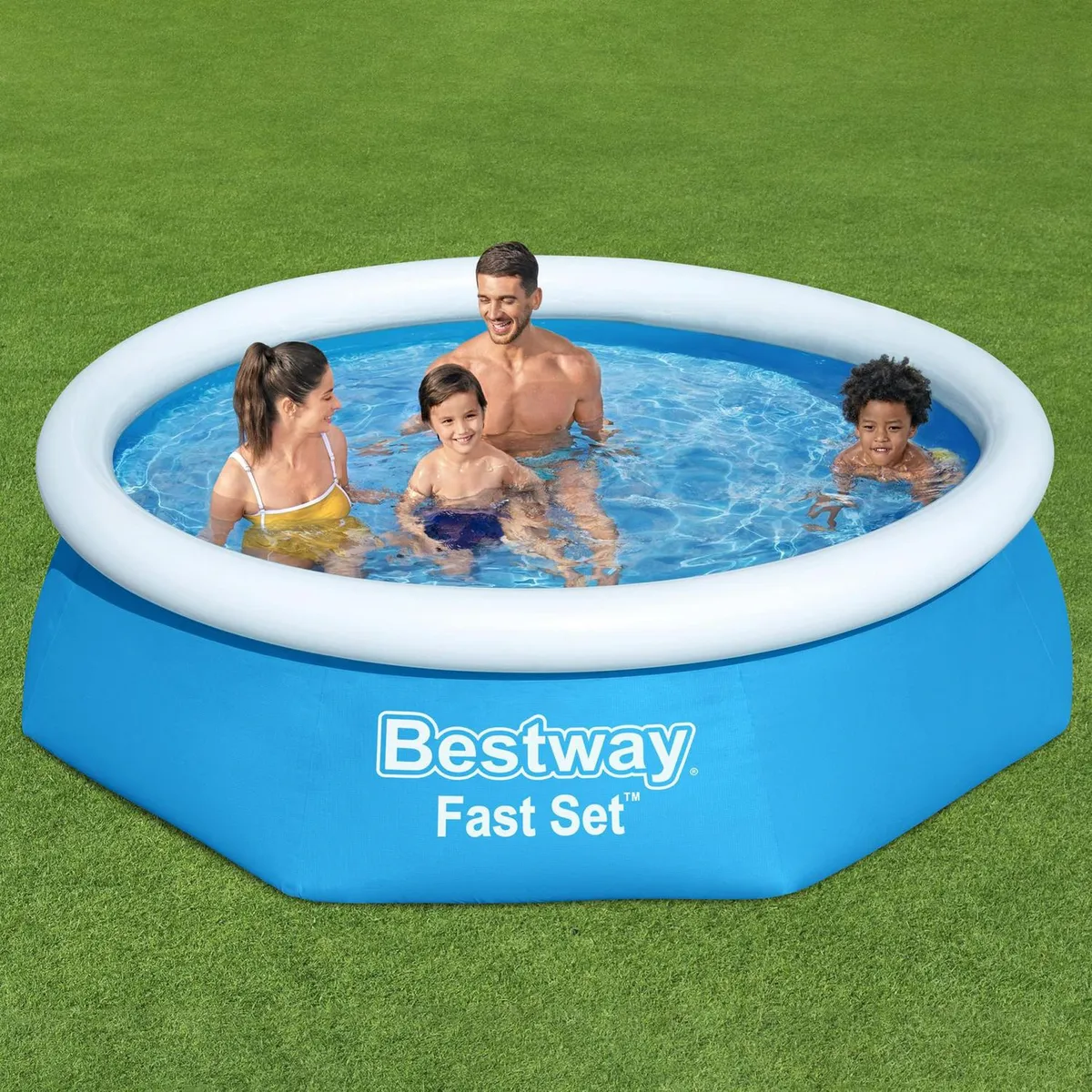 BESTWAY - Piscina Inflable 244x244x61 cm 1880 Litros