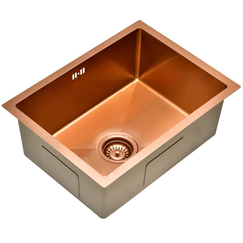 SENSI DACQUA - Lavaplatos Bajo Cubierta 1 Cubeta(s) 58x22.8x45.7 cm Acero inoxidable