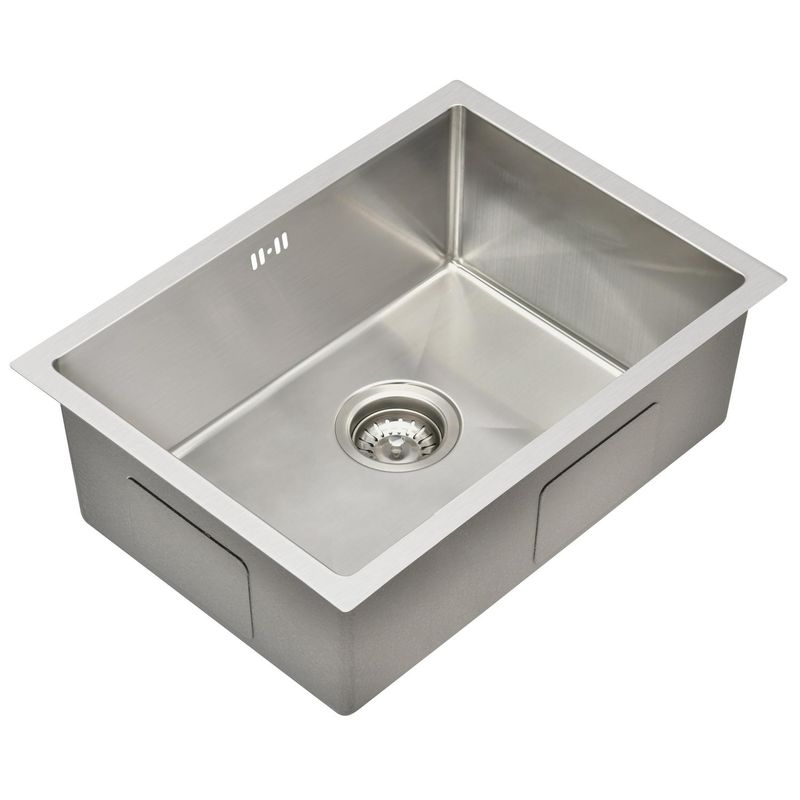 SENSI DACQUA - Lavaplatos Bajo Cubierta 1 Cubeta(s) 50.8x22.8x38.1 cm Acero inoxidable