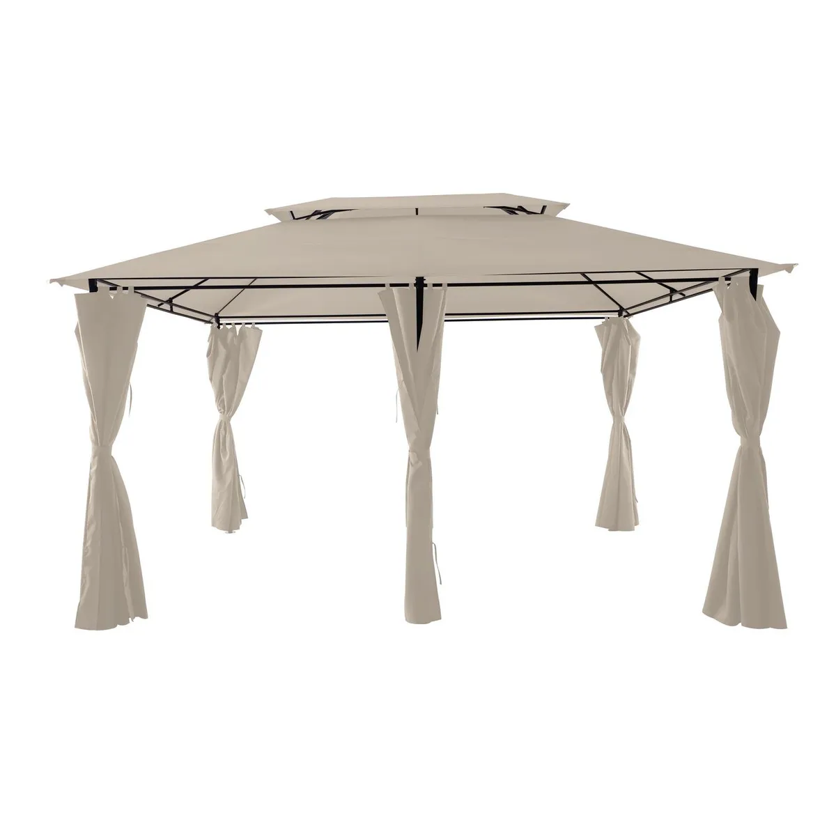 JUST HOME COLLECTION - Pérgola Romana Taupe Poliéster 300x400x196 cm