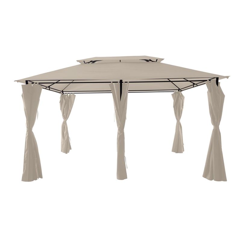JUST HOME COLLECTION - Pérgola Romana Beige Poliéster 300x400x196 cm