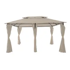 JUST HOME COLLECTION - Pérgola Romana Beige Poliéster 300x400x196 cm
