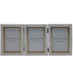HOMY - Marco foto 3 piezas natura 10x15cm