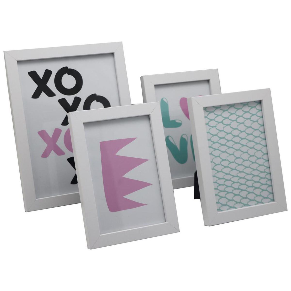 HOMY - Marco de Foto Girlie 10x15 cm Blanco Madera