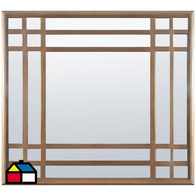 Espejo deco wood frame 58x58 cm