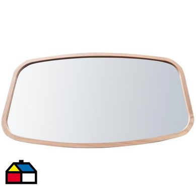 Espejo deco wood oval 43x70 cm