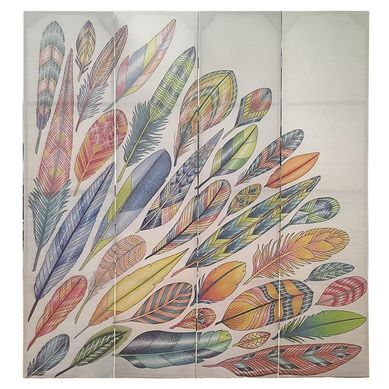 Separador de ambiente plumas 160x180 cm