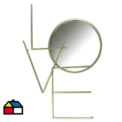 Espejo deco love 56x86 cm
