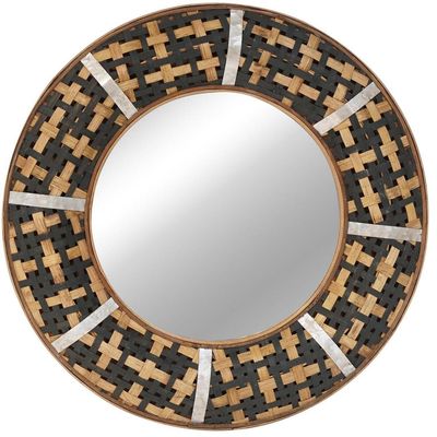 Imagen 2 del producto Espejo Pared Forma Hexagonal 60.5x60.5 cm Multicolor Bambu True