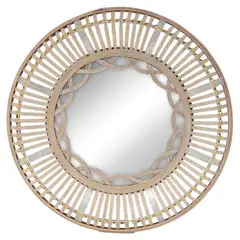 HOMY - Espejo deco bambu vintage 61 cm