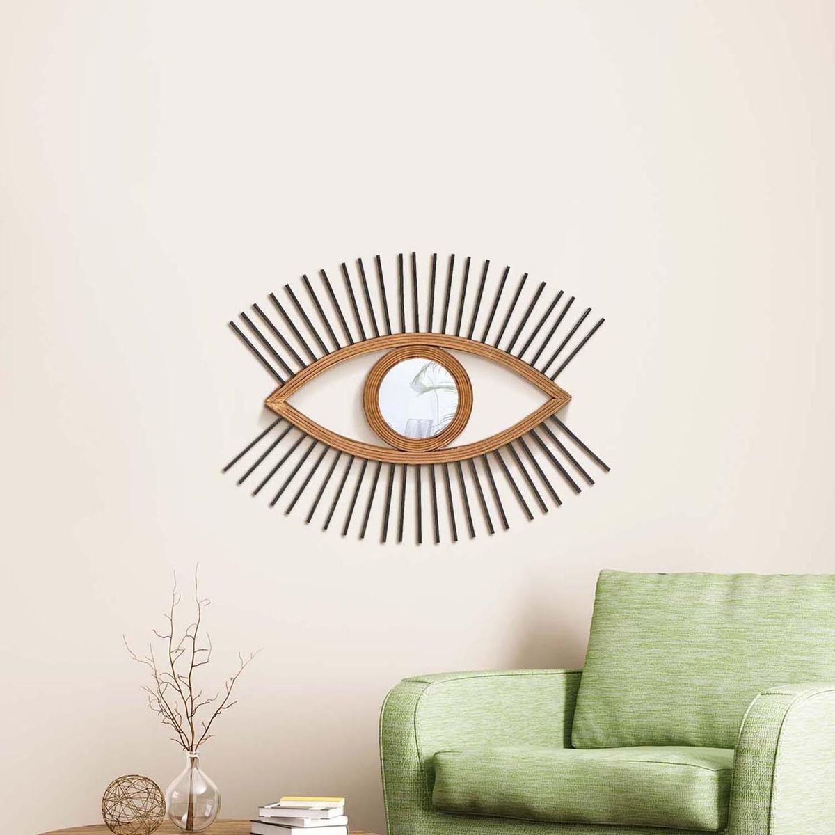 HOMY - Espejo deco ojo 50x38 cm