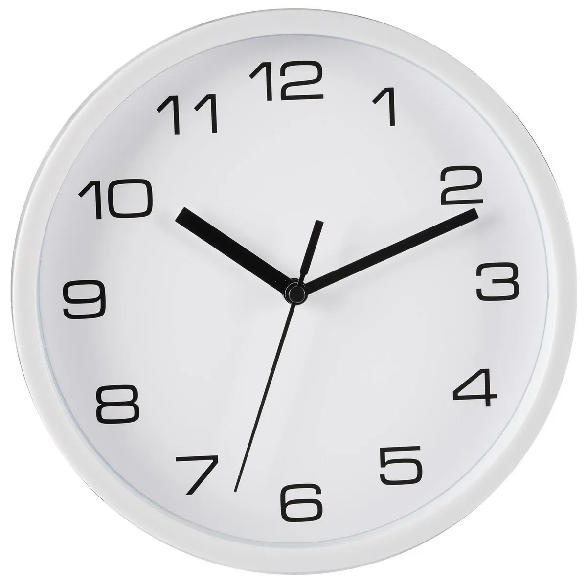 JUST HOME COLLECTION - Reloj pared básico 20 cm blanco
