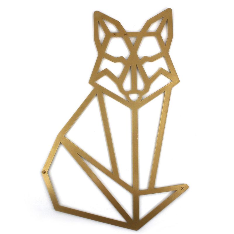 HOMY - Lamina metal zorro 38x58 cm