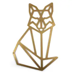 HOMY - Lamina metal zorro 38x58 cm