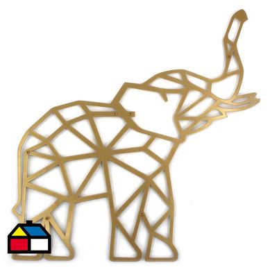 Lamina metal elefante 48x50 cm
