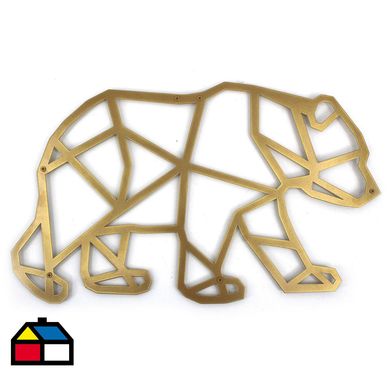 Lamina metal oso 30x50 cm