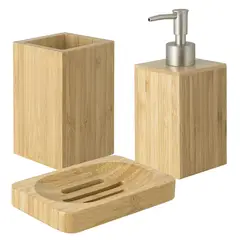 undefined - Set 2 accesorios de baño Woody Nat