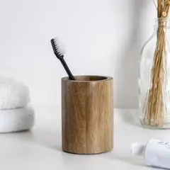 JUST HOME COLLECTION - Portacepillo acacia natural
