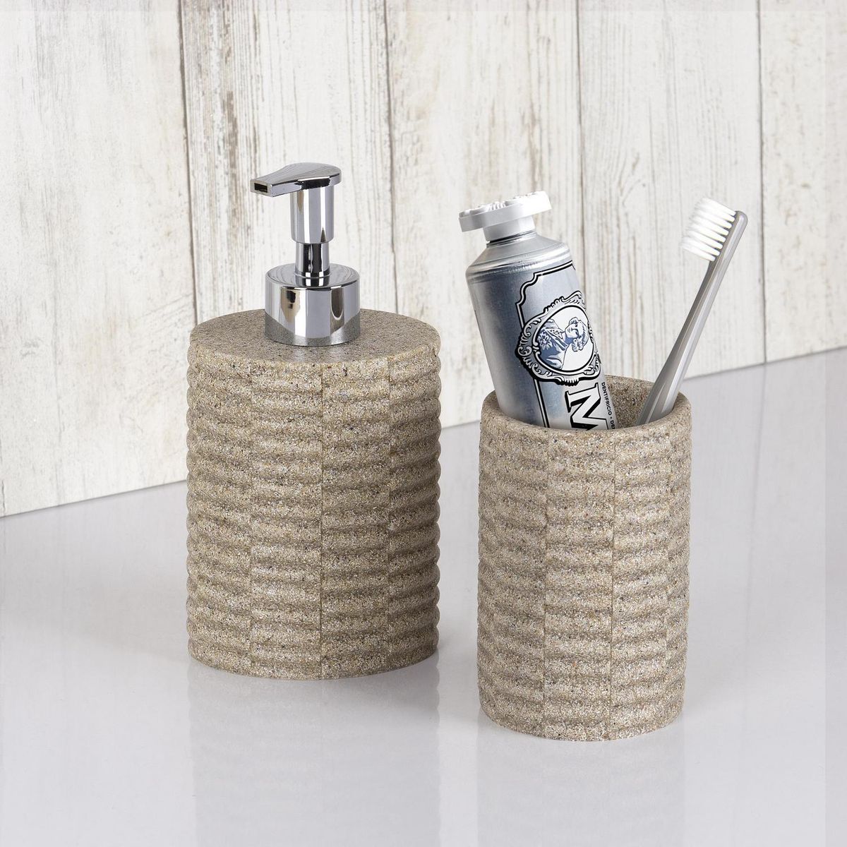 JUST HOME COLLECTION - Pack 2 Dispensador + vaso fusion