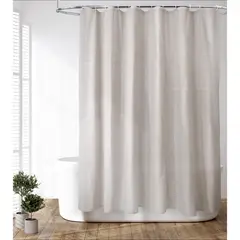 JUST HOME COLLECTION - Cortina baño algodón ribbon 180x200 cm