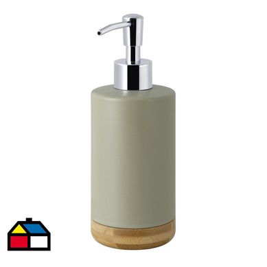 Dispensador doble bambu gris