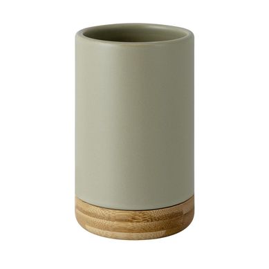 Vaso doble bambu gris