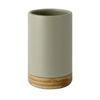 Vaso Doble Bambu Gris