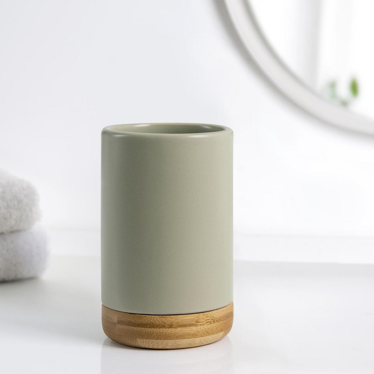 JUST HOME COLLECTION - Vaso doble bambu gris
