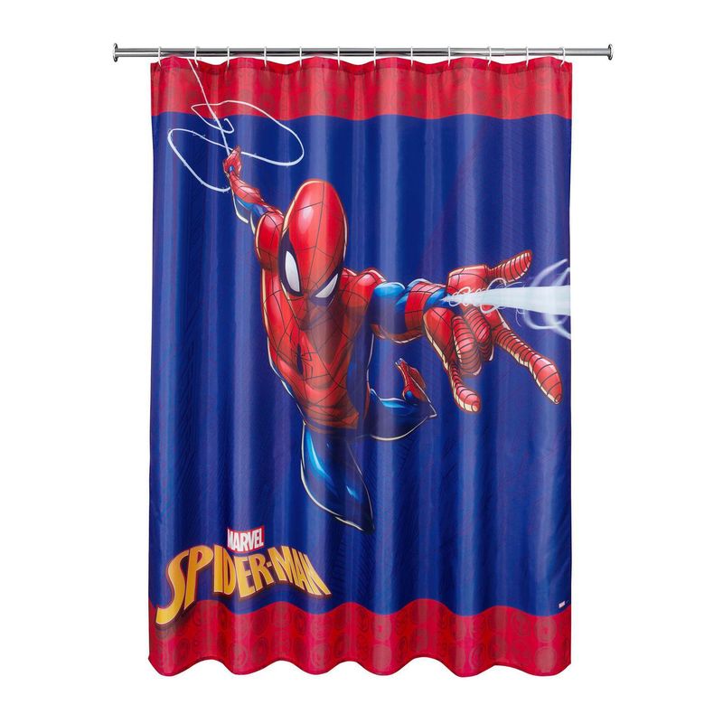 MARVEL - Cortina baño Spiderman 178x180 cm