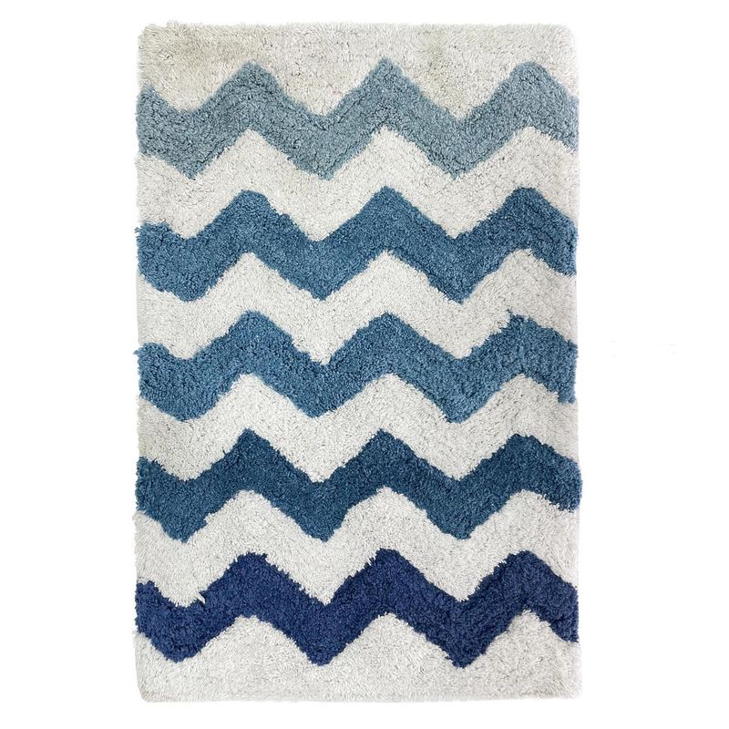 JUST HOME COLLECTION - Set 2 Pisos Baño Venice 40x60 cm Azul