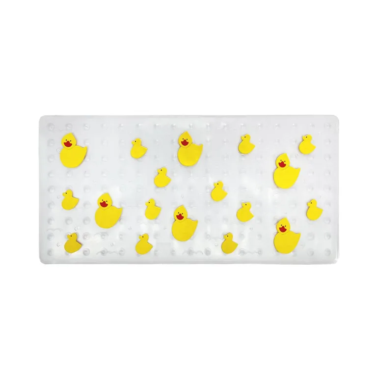 Piso de Ducha Antideslizante Patos 78x36 cm PVC Multicolor