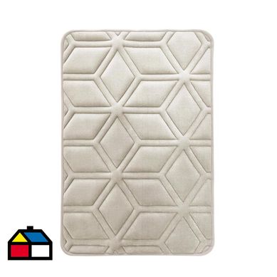 Set 2 piso bao diamon 40x60 cm blanco