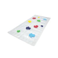 Piso de Ducha Antideslizante Pies 78x36 cm PVC Multicolor