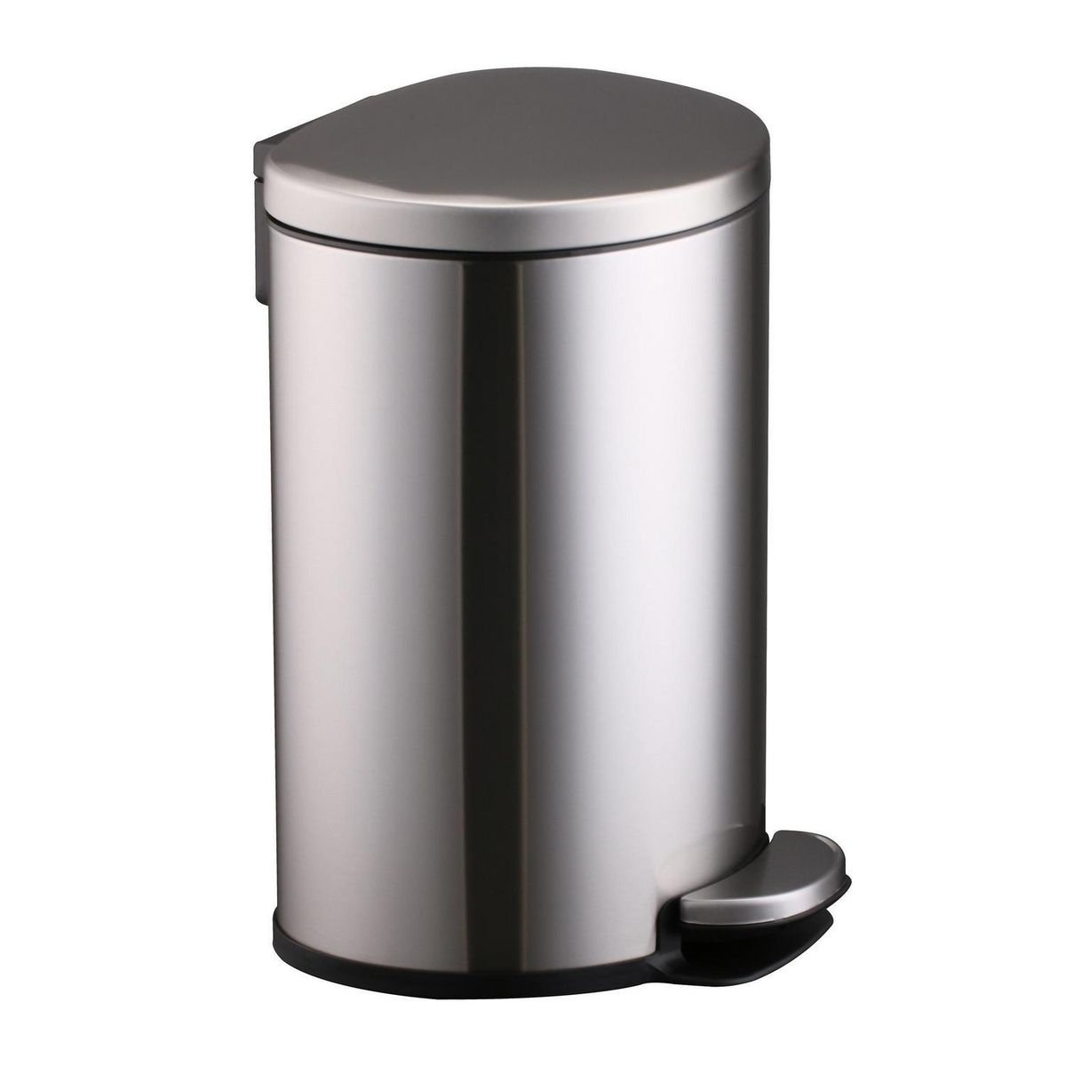 JUST HOME COLLECTION - Papelera 11 Litros Metal Plata