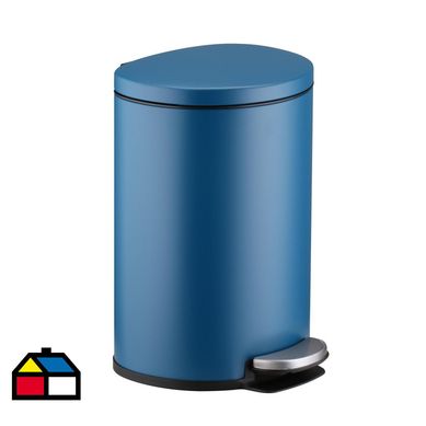Papelero bao forma 11 litros azul