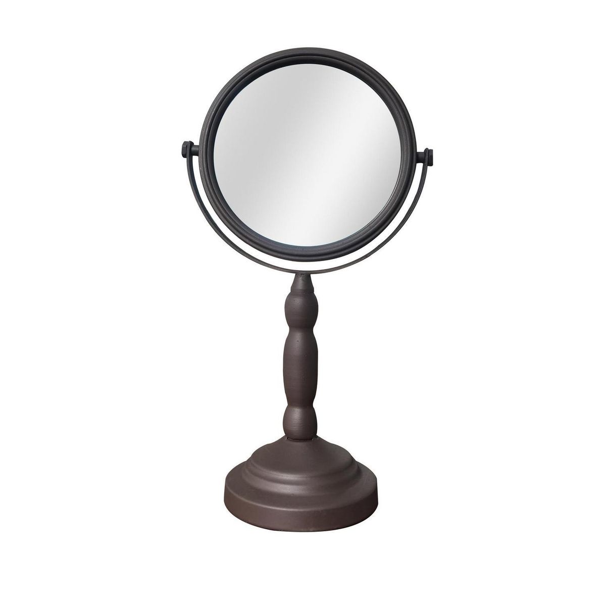 JUST HOME COLLECTION - Espejo Baño Redonda con Aumento 5X 13x40.5 cm Cobre Antique