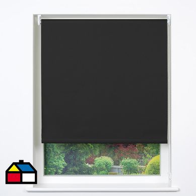 Cortina roller black out 80x165 cm gris oscuro
