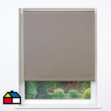 Cortina roller black out 80x165 cm gris claro