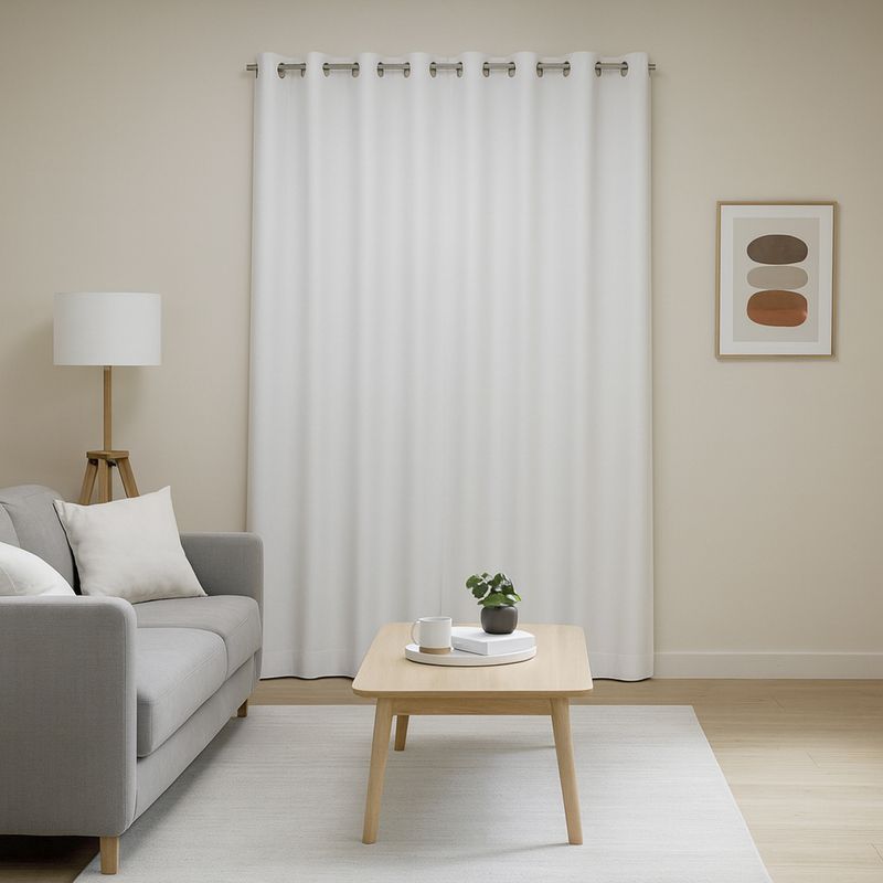 JUST HOME COLLECTION - Cortina de Tela Black Out Noris 135x220cm