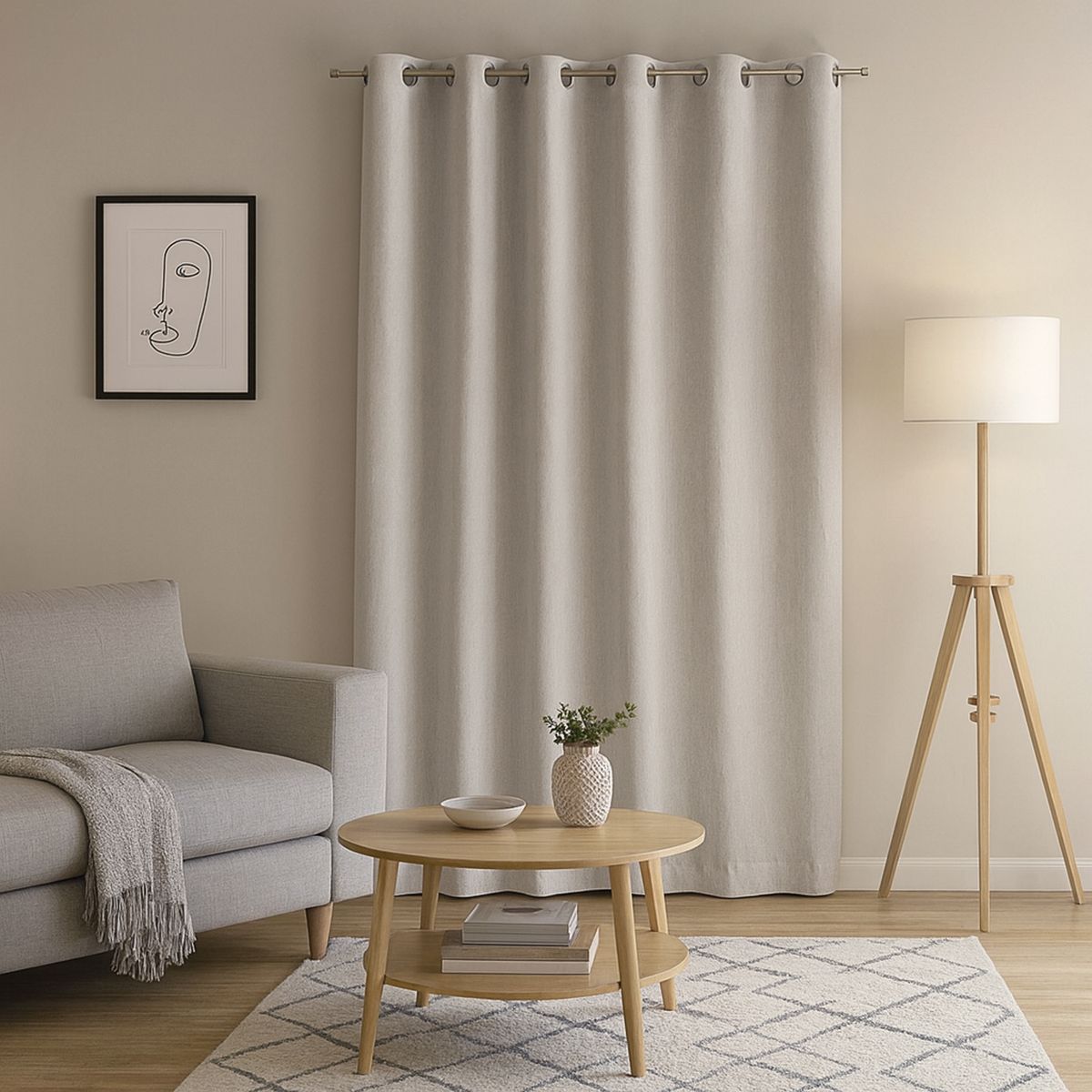 JUST HOME COLLECTION - Cortina Black Out Lara 135x240 cm