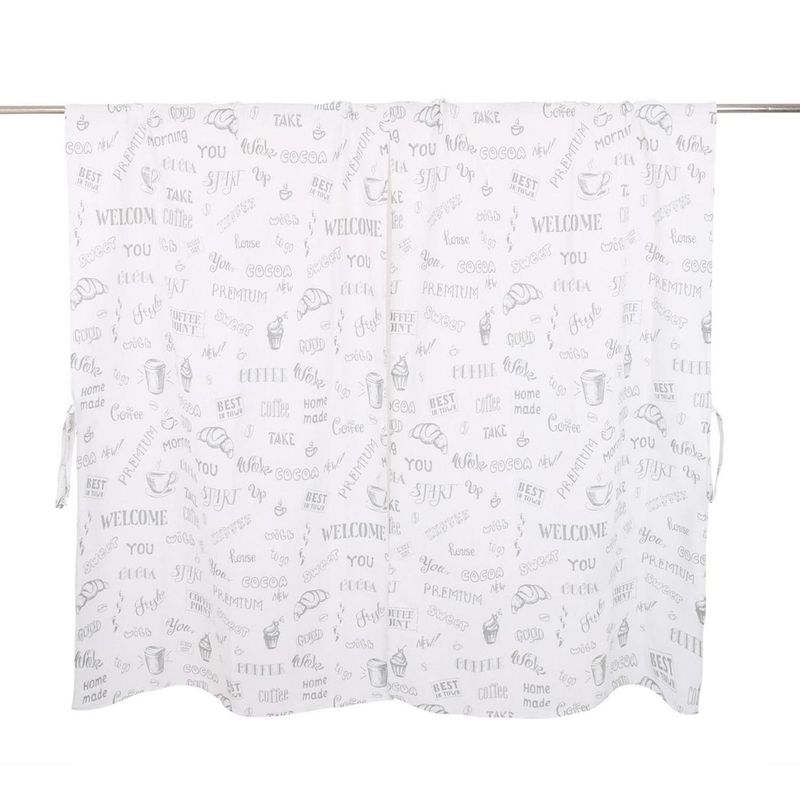 JUST HOME COLLECTION - Cortina cocina coffee 85x130 cm