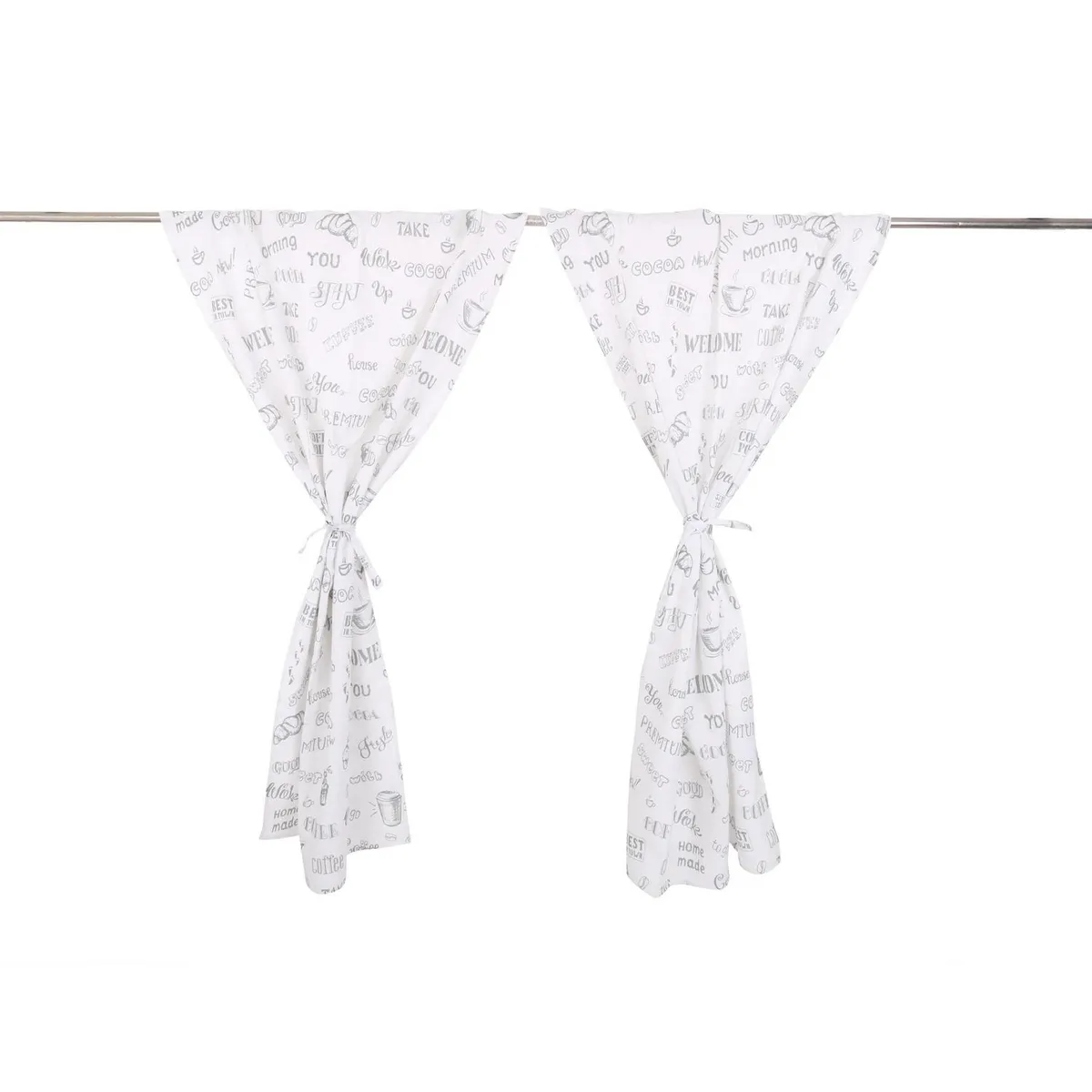 JUST HOME COLLECTION - Cortina cocina coffee 85x130 cm