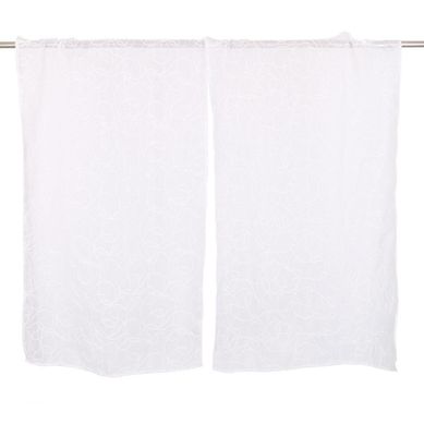 Set 3 cortina cocina broderie blanca