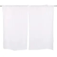 JUST HOME COLLECTION - Set 3 cortina cocina broderie blanca