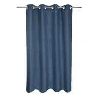 Cortina recicl lino 135x220 cm azul