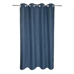 JUST HOME COLLECTION - Cortina recicl lino 135x220 cm azul