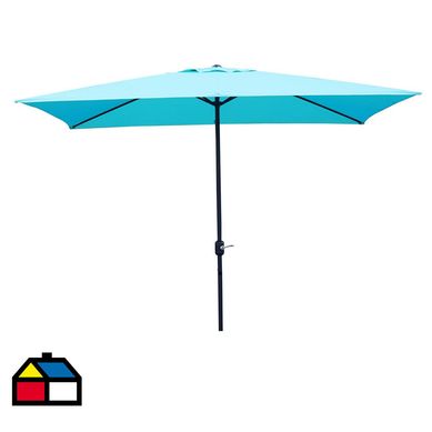 Quitasol rectangular 2x3 metros aqua