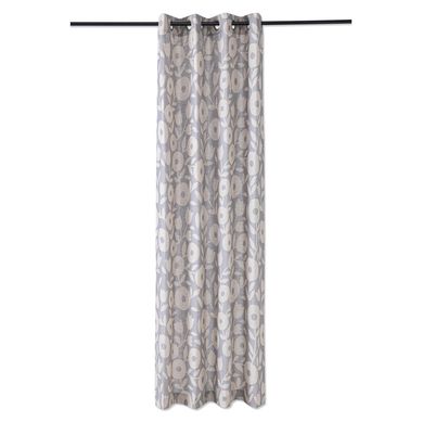Cortina flores 140x220 cm beige
