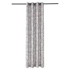 JUST HOME COLLECTION - Cortina flores 140x220 cm beige